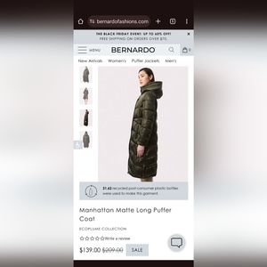 Bernardo Love Superpuff winter jacket
